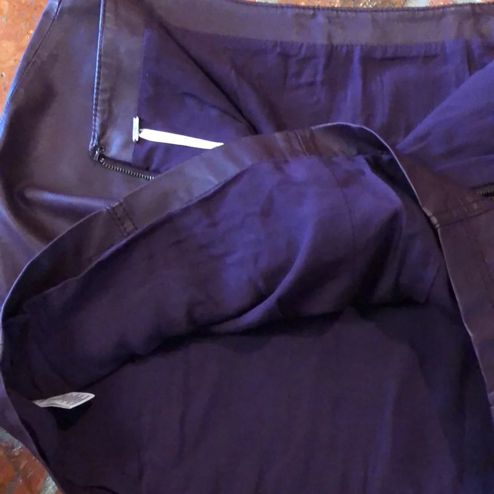 Free People vegan leather mini skirt sz8 - Picture 10 of 15